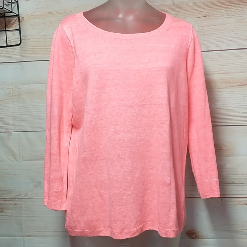 J.crew Oversized Linen scoop neckline top Size XS